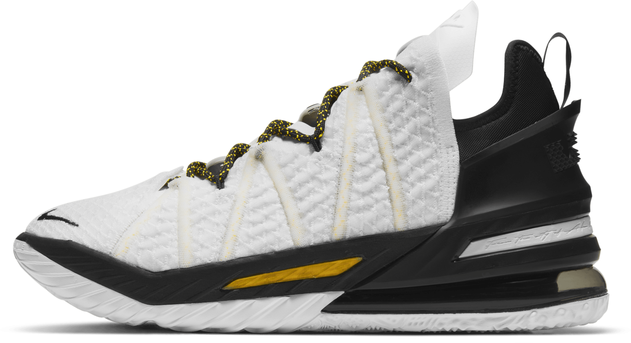 Lebron 18 white and gold online