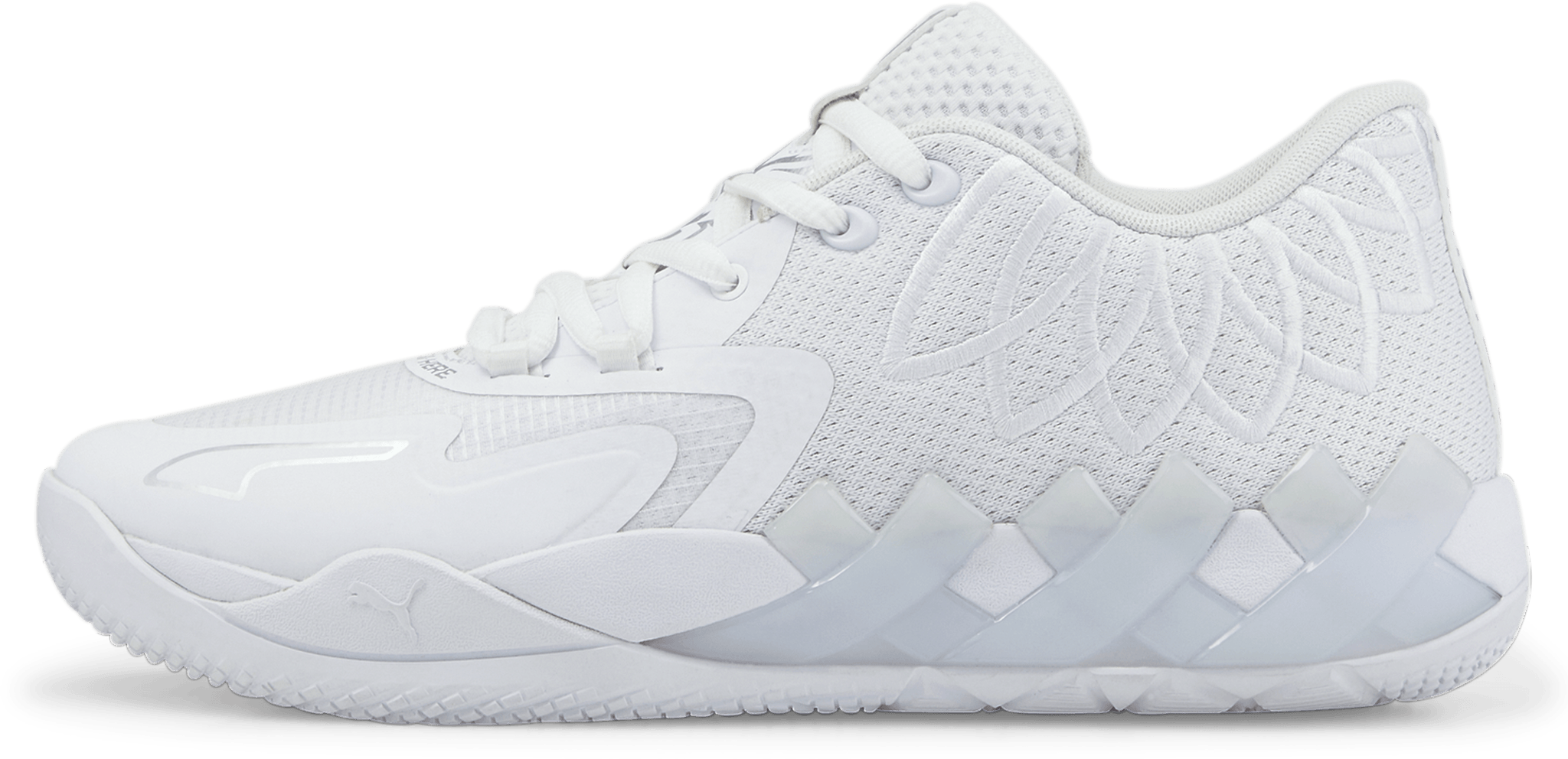 white and silver basketball shoes