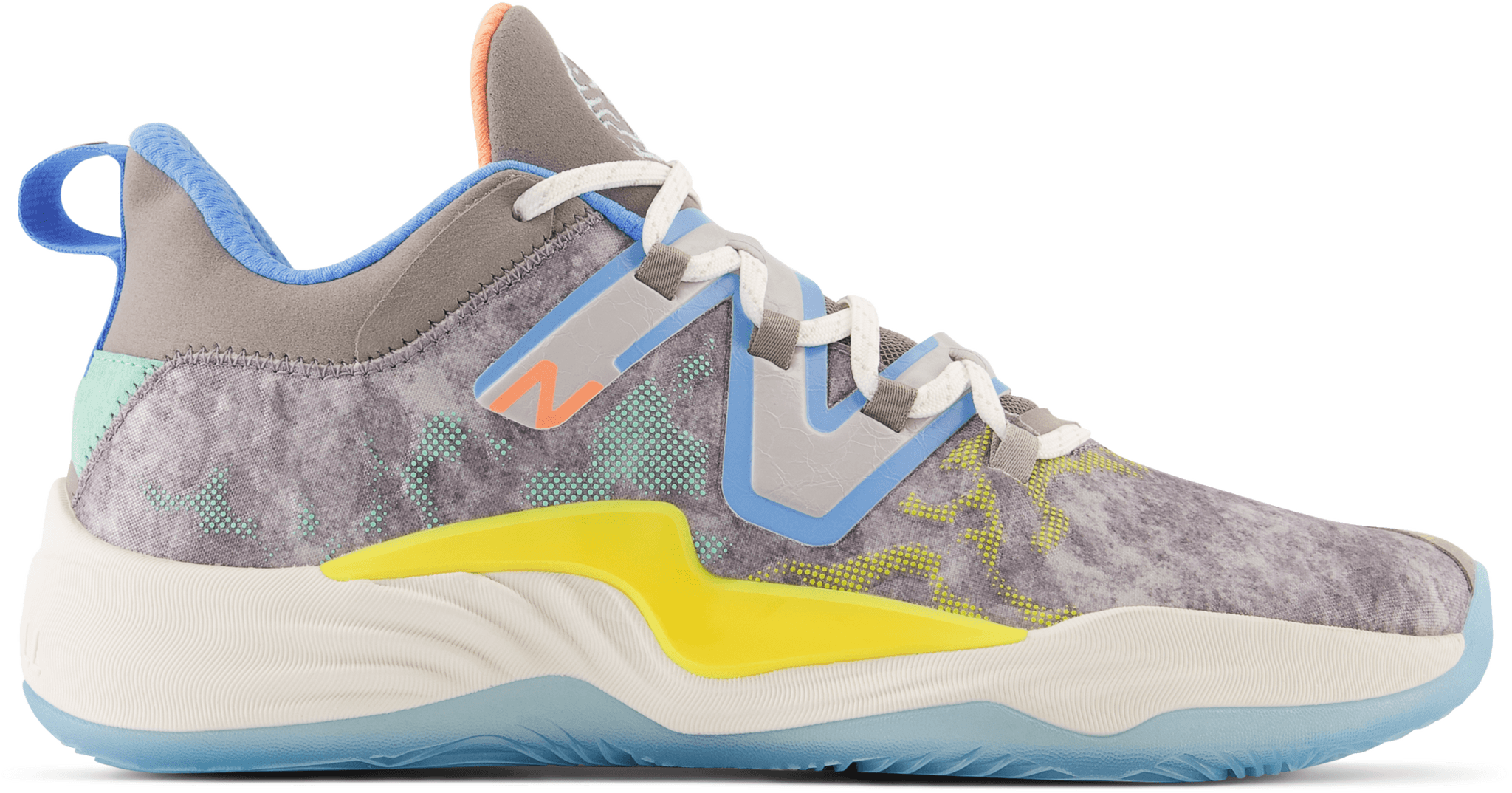 スニーカー New Balance TWO WXY v3 Basketball Shoes Grey Mint New Balance Men's Two WXY v3 Basketball Shoes - Grey & Mint