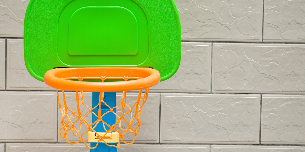 Kids Basketball Hoop Set Toddler Play Sports Games Stand Adjustable Height White 